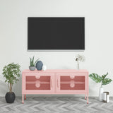TV Cabinet Pink 105x35x50 cm Steel 336238