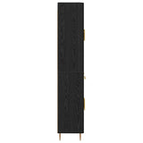 Highboard Black Oak 69.5 x 34 x 180 cm Engineered Wood 3416086