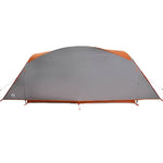 ZNTS Family Tent Tunnel 6-Person Grey and Orange Waterproof 4009574