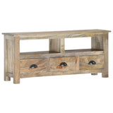 TV Cabinet 110x30x50 cm Solid Mango Wood 286384