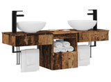 Bathroom Furniture Set 3 pcs Old Wood Engineered Wood 3405585