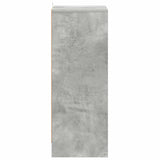 Shoe Cabinet Concrete Grey 60x35x92 cm Engineered Wood 808949
