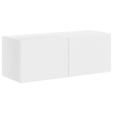 TV Cabinet Set Wall-mounted 6 pcs White Engineered Wood 3409060