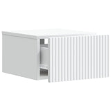 Wall-Mounted Bedside Cabinet 2 pcs White 33 x 34.5 x 20 cm 898426