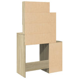 Dressing Table with Cabinet Sonoma Oak 80x35x132 cm 848236
