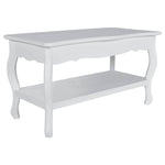 Coffee Table 2 Tiers MDF White 60629