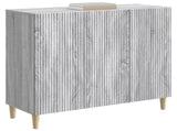 Sideboard Grey Sonoma 89 x 34.5 x 80 cm Engineered Wood 894651