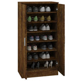 Shoe Cabinet Smoked Oak 55x35x108 cm Engineered Wood 342668