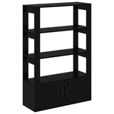 Sideboard Black oak 30 x 80 x 119.5 cm Engineered wood 881098