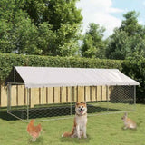 Outdoor Dog Kennel with Roof 400x200x150 cm 171499