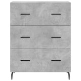 Highboard Concrete Grey 69.5x34x180 cm Engineered Wood 3198421