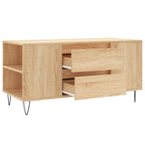Coffee Table Sonoma Oak 102x44.5x50 cm Engineered Wood 830999