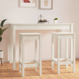Bar Chairs 2 pcs White 40x40x78 cm Solid Wood Pine 822138