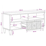 Storage Cabinets Brown 100 x 33.5 x 46 cm Solid Mango Wood 4018932