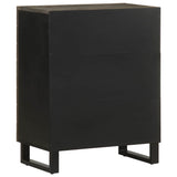 Sideboard Black 60x33x75 cm Solid Wood Mango 4017686
