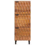 Highboard Acacia Brown Finish 40 x 33 x 110 cm Solid Mango Wood 4017929
