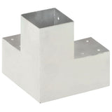 Post Connectors 4 pcs Y Shape Galvanised Metal 91x91 mm 145474