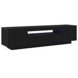 TV Cabinet Black 160 x 35 x 40 cm Engineered Wood 861103