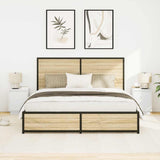 Bedside Cabinets with LED Lights 2 pcs White 38x34x50 cm 861266