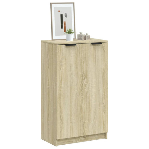 Shoe Cabinet Sonoma Oak 59x35x100.5 cm Engineered Wood 811442