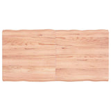 Table Top Light Brown 120x60xcm Treated Solid Wood Live Edge 363961