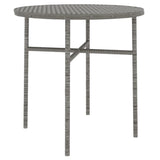 3 Piece Garden Dining Set Poly Rattan Grey 3098029