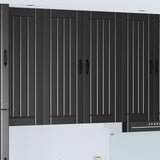 Wall Cabinet LUCCA Black 80 x 31 x 100 cm Engineered Wood 885146