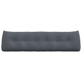 Back Pillow Dark Grey 180 x 24 x 50 cm Velvet 42014575