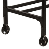 Desk with Folding Stool Solid Mango Wood 115x50x76 cm 245261