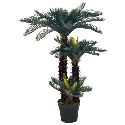 Artificial Plant Cycas Palm with Pot Green 125 cm 280186