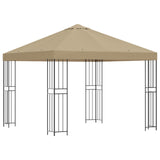 Gazebo 3 x 3 m Beige Polyester and Steel 190 gsm 900325