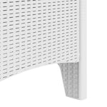 ZNTS Garden Chair Set of 4 White Rattan Standard Durable 847480