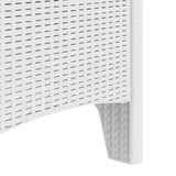 ZNTS Garden Chair Set of 4 White Rattan Standard Durable 847480