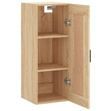 Wall Mounted Cabinet Sonoma Oak 34.5x34x90 cm Engineered Wood 830503