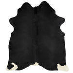 ZNTS Real Cow Hide Rug Black 150x170 cm 284341