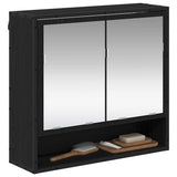 Wall Shelf with Shelf Wall-mounted Black Oak 65 x 20 x 60 cm 883613