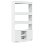 Highboard White 92x33x180 cm Engineered Wood 3309618