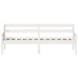 Day Bed without Mattress White 90x200 cm Solid Wood Pine 842831