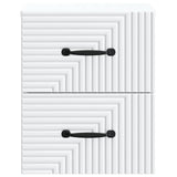 Wall-Mounted Bedside Cabinet 2 pcs White 34.5 x 33 x 40 cm 898636