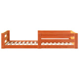 Bed Frame without Mattress Wax Brown 80x200 cm Solid Wood Pine 855680
