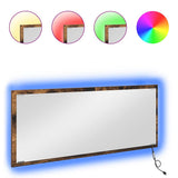 Mirror Wall-mounted Smoked Oak 90 x 8.5 x 37 cm Engineered Wood 822817