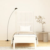 Wall Headboard White 82.5x3x110 cm Solid Wood Pine 824954
