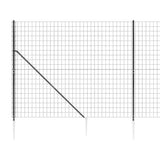 Wire Mesh Fence with Spike Anchors Anthracite 1.4x25 m 154267