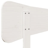 Headboard White 200 cm Solid Wood Pine 844762