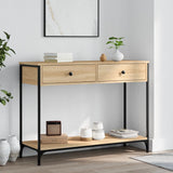 Console Table Sonoma Oak 100x34.5x75 cm Engineered Wood 834171