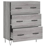 Sideboard Grey Sonoma 69.5x34x90 cm Engineered Wood 827850