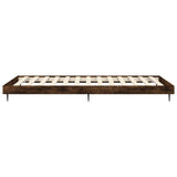 Bed Frame without Mattress Smoked Oak 90x200 cm Engineered Wood 832274