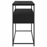 Console Table Black Oak 100 x 40 x 75 cm Engineered Wood 882229