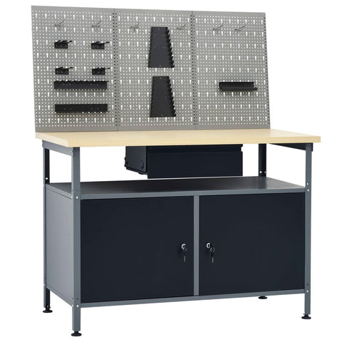 Workbench with Three Wall Panels 3053427
