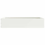 Lawn Edging 6 pcs White 60 x 60 x 13 cm Steel 874733